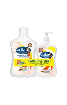 Activex Sıvı Sabun Aktif 1 Lt+ 500 Ml Hediye Activex Sıvı Sabun Aktif 1 Lt+ 500 Ml Hediye