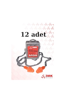 3mk-kt24 Çam Tipi Kordonlu Kulak Tıkacı 12 Adet 3mk-kt24 Çam Tipi Kordonlu Kulak Tıkacı 12 Adet