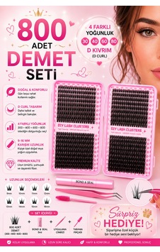 800 Parça Kendin Yap Kirpik Seti 9 16 Mm Küme Kirpikler Kirpik Fırçalı-yapışkansız 800 Parça Kendin Yap Kirpik Seti 9 16 Mm Küme Kirpikler Kirpik Fırçalı-yapışkansız