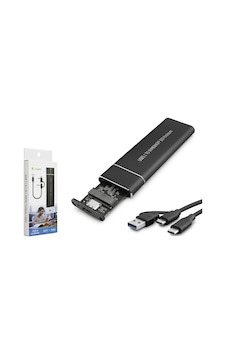 Hadron Hdx1769 Type-c + Usb Ssd Kutusu Nvme M2 Chıp Jms581d Siy Hadron Hdx1769 Type-c + Usb Ssd Kutusu Nvme M2 Chıp Jms581d Siy
