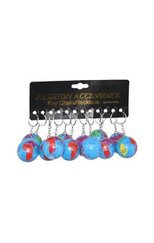 Çınar-2132-5 Fashion Accessory Dünya Anahtarlık- 12'li Paket Çok Renkli Çınar-2132-5 Fashion Accessory Dünya Anahtarlık- 12'li Paket Çok Renkli