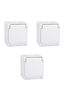 Schneider NML3100133 Nemliyer Kapaklı Priz Gri 3'lü Schneider NML3100133 Nemliyer Kapaklı Priz Gri 3'lü