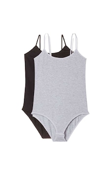 20st 2 Adet İp Askılı Kadın Çıtçıtlı Body Siyah Ve Gri 13-2010 20st 2 Adet İp Askılı Kadın Çıtçıtlı Body Siyah Ve Gri 13-2010