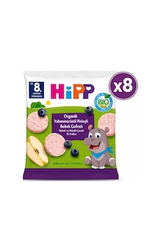 Hipp Organik Yabanmersinli Pirinçli Bebek Gofreti 30 G 8'li Paket Hipp Organik Yabanmersinli Pirinçli Bebek Gofreti 30 G 8'li Paket