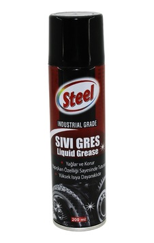Steel St-1304 Sıvı Gres Sprey 200ml Yağlar - Korur - Isıya Dayanı