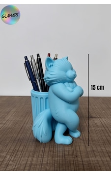 3 Boyutlu Kedi Figürlü Masa Üstü Kalemlik 3d Filament 1 Adet Mavi 3 Boyutlu Kedi Figürlü Masa Üstü Kalemlik 3d Filament 1 Adet Mavi