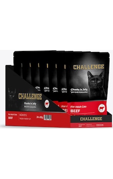 Pouch Challenge Sığır Etli Yaş Kedi Maması 85grx24ad