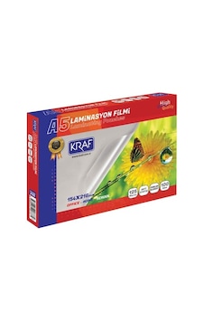 KRAF LAMİNASYON FİLMİ PARLAK A5 125MIC 100'LÜ 2125 KRAF LAMİNASYON FİLMİ PARLAK A5 125MIC 100'LÜ 2125