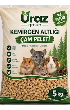 Kemirgen Altlığı 5 Kg %100 Doğal Kemirgen Dostu Doğal Saf Çam Peleti