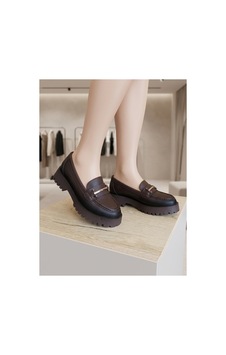 Punto Ac572516 Loafer Tokalı Kadın Ayakkabı Kahverengi Punto Ac572516 Loafer Tokalı Kadın Ayakkabı Kahverengi