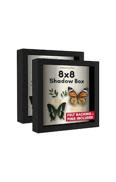 8x8 Gölge Kutusu Çerçeve Siyah Yumuşak Keten Sırtlı - Duvar Ve Masa Üstü İçin Kırılmaya Dayanıklı Camlı Kompozit Ahşap - 2&apos Li Paket 6998 8x8 Gölge Kutusu Çerçeve Siyah Yumuşak Keten Sırtlı - Duvar Ve Masa Üstü İçin Kırılmaya Dayanıklı Camlı Kompozit Ahşap - 2&apos Li Paket 6998