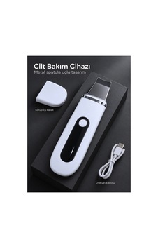 Evde Yüz Bakımı İçin Şarj Edilebilir Metal Spatula Uçlu Cilt Bakım Cihazı Evde Yüz Bakımı İçin Şarj Edilebilir Metal Spatula Uçlu Cilt Bakım Cihazı