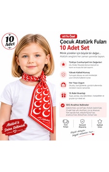 Mavi Masal 0 Adet Çocuk Atatürk Fuları Seti Atatürk Baskılı Çocuk Fular Türk Bayraklı Ayyıldızlı Fular Kırmızı Mavi Masal 0 Adet Çocuk Atatürk Fuları Seti Atatürk Baskılı Çocuk Fular Türk Bayraklı Ayyıldızlı Fular Kırmızı