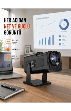 Taşınabilir Full Hd Projektör - 1 Gb Ram, 8 Gb Hafıza Yeni Nesil Taşınabilir Full Hd Projektör - 1 Gb Ram, 8 Gb Hafıza Yeni Nesil