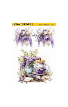 Lora Dekopaj Sulu Transfer Kağıdı - 517 25x35 Cm Lora Dekopaj Sulu Transfer Kağıdı - 517 25x35 Cm