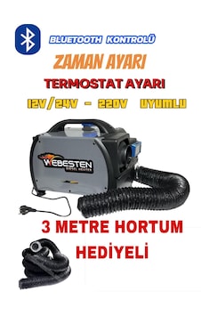 Webesten 12/24/220 Dizel Isıtıcı 3 Metre Hortum