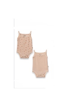 BabyCosy Organic Wear Babycosy Atlet Body 2li Şeftali Bej BabyCosy Organic Wear Babycosy Atlet Body 2li Şeftali Bej