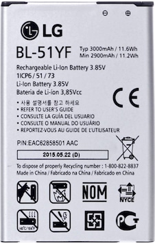 LG Uyumlu G4 Stylus H542 Bl-51Yf Batarya Pil 3000 Mah LG Uyumlu G4 Stylus H542 Bl-51Yf Batarya Pil 3000 Mah