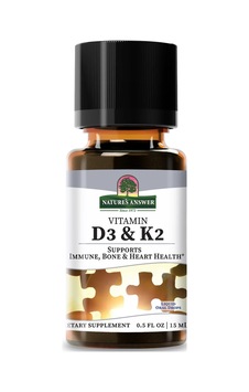 Liquid D3 1,000 Iu & K2 120 Mcg As Menaquinone-4 Supports Immune , Bone & Heart Health 15 Ml.