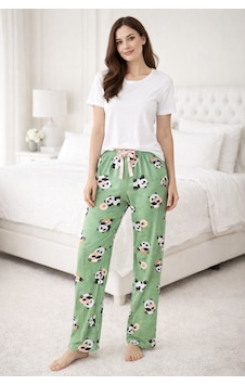 Remsa Kadın Viskon Kumaş Penye Tek Pijama Alt 23 Yeşil Remsa Kadın Viskon Kumaş Penye Tek Pijama Alt 23 Yeşil