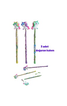 3 Adet Doğuran Unicorn Başlıklı Kalem, Hediyelik Kalem, Tatlı Tatlış Sevimli Kalemler Çok Renkli 3 Adet Doğuran Unicorn Başlıklı Kalem, Hediyelik Kalem, Tatlı Tatlış Sevimli Kalemler Çok Renkli