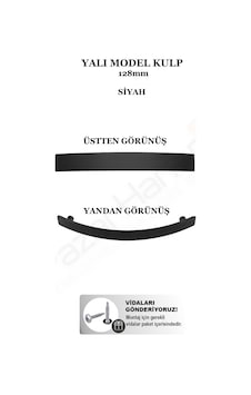 Yalı Model Siyah Mobilya Kulpu 128 Mm 2 Adet - Mutfak Dolap & Çekmece Kulpu Vidaları Dahil Yalı Model Siyah Mobilya Kulpu 128 Mm 2 Adet - Mutfak Dolap & Çekmece Kulpu Vidaları Dahil