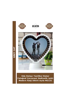 Oda Detayı Yenilikçi Dekor Fotoğraf Çerçevesi Hediyelik Işıklı Modern Kalp Sihirli Ayna Mz131 Oda Detayı Yenilikçi Dekor Fotoğraf Çerçevesi Hediyelik Işıklı Modern Kalp Sihirli Ayna Mz131