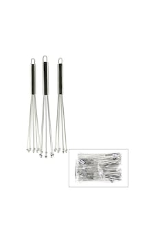 İbico İ22-357 Metal Çırpıcı Uç 18cm + Sap:12cm 8-boncuk Uçlu Çek Aç Krom Sap Uçları İt Topla - 12'li Paket İbico İ22-357 Metal Çırpıcı Uç 18cm + Sap:12cm 8-boncuk Uçlu Çek Aç Krom Sap Uçları İt Topla - 12'li Paket
