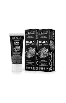 Rocs Black Edition Beyazlatıcı Siyah Diş Macunu 60 ML x 2 Rocs Black Edition Beyazlatıcı Siyah Diş Macunu 60 ML x 2