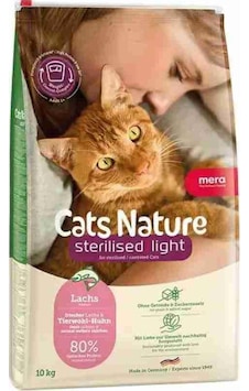 Mera Cats Nature Somonlu Kısırlaştırılmış Kedi Maması 10 Kg Mera Cats Nature Somonlu Kısırlaştırılmış Kedi Maması 10 Kg