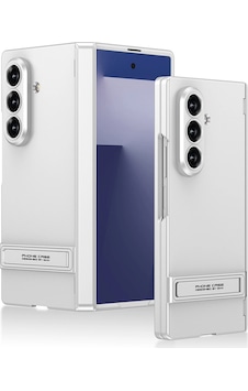 Samsung Uyumlu Galaxy Z Fold 7 Kılıf Zore Kıpta Standlı Kapak Gümüş Samsung Uyumlu Galaxy Z Fold 7 Kılıf Zore Kıpta Standlı Kapak Gümüş