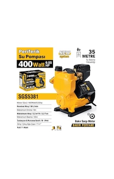 Sgs Periferik Su Pompası 400 Watt 0.55 Hp Sgs5381 Sgs Periferik Su Pompası 400 Watt 0.55 Hp Sgs5381