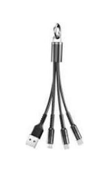 Jopus Micro / Type C / Lightning Jo-sk01 Sarj Kablosu Mavi -