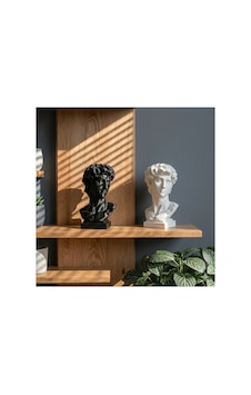 Michelangelo Davut Heykeli Büstü 17 Cm - 3d Yazıcı Baskı Dekoratif Biblo Michelangelo Davut Heykeli Büstü 17 Cm - 3d Yazıcı Baskı Dekoratif Biblo