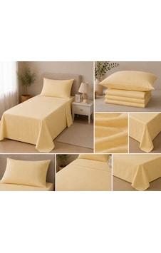 Ş Linens Tek Kişilik Nevresim Takımı Açık Sarı Ş Linens Tek Kişilik Nevresim Takımı Açık Sarı