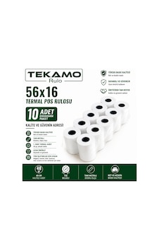 Termal Pos Yazarkasa Rulosu 56x16 10 Adet 1 Paket Termal Pos Yazarkasa Rulosu 56x16 10 Adet 1 Paket