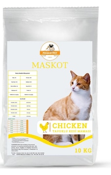 Maskot Tavuklu Yetişkin Kedi Maması 10 KG