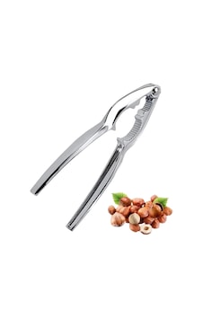 Deinhaus, Paslanmaz Çelik Metal Ceviz Kıracağı Ergonomik Saplı Dayanıklı Fındık Ve Badem Kırma Aparatı 15 Cm Gümüş