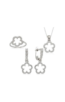 Gümüş Çiçek Bayan Set 61560851 Gümüş Çiçek Bayan Set 61560851