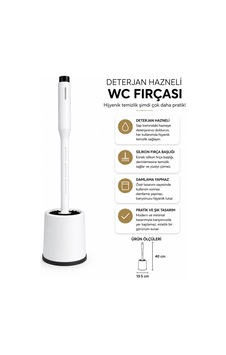 Acero Home 2116 Deterjan Hazneli Silikon Klozet Wc Fırça Seti- 12'li Paket Diğer Acero Home 2116 Deterjan Hazneli Silikon Klozet Wc Fırça Seti- 12'li Paket Diğer