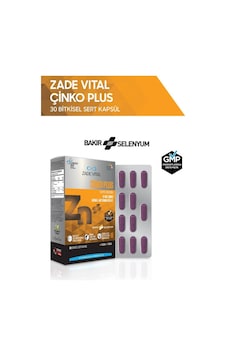 Zade Vital Çinko Plus 15 Mg 30 Kapsül Zade Vital Çinko Plus 15 Mg 30 Kapsül