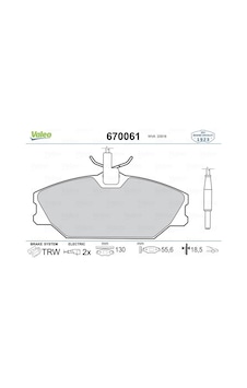 Valeo 670061 Ön Fren Balatası Renault Laguna 97 01 Safrane Iı 96 02 Megane I 97 01 Scenıc Megane Sc Nic 97 02 1.4 1.6 1.8 1.9d 2.0 2.2d 7701203730-7701203968-410601531r 1 Takım Valeo 670061 Ön Fren Balatası Renault Laguna 97 01 Safrane Iı 96 02 Megane I 97 01 Scenıc Megane Sc Nic 97 02 1.4 1.6 1.8 1.9d 2.0 2.2d 7701203730-7701203968-410601531r 1 Takım