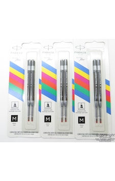 Parker Tükenmez Kalem Yedeği - Medium Siyah 2'li Blister Refil (Benzer ucu kullanan kalemlerle uyumludur) Parker Tükenmez Kalem Yedeği - Medium Siyah 2'li Blister Refil (Benzer ucu kullanan kalemlerle uyumludur)