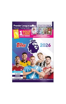 Topps Premier League 2025/26 Kart Albümü Starter Pack 10 Futbol Kartı + Özel Gold Lion Kart