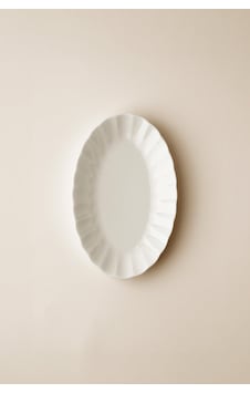 Perla Porselen Kayık Tabak 21 Cm Ekru