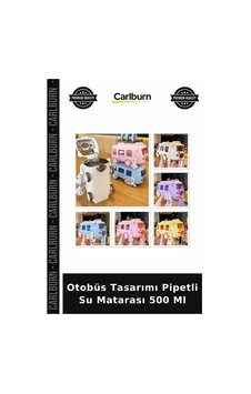 Otobüs Tasarımı Pipetli Su Matarası 500 Ml Doğum Günü Yeni Yıl Sevimli Model Çok Renkli Otobüs Tasarımı Pipetli Su Matarası 500 Ml Doğum Günü Yeni Yıl Sevimli Model Çok Renkli
