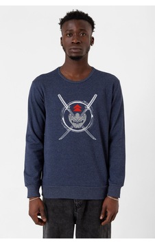 Ghost Of Tsushima Samurai Mask İndigo Erkek 2ip Sweatshirt 001 Ghost Of Tsushima Samurai Mask İndigo Erkek 2ip Sweatshirt 001