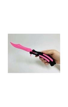 Cs2 Kelebek/butterfly Bıçak Plastik Pembe Oyuncak 3d Keskin Değil Cs2 Kelebek/butterfly Bıçak Plastik Pembe Oyuncak 3d Keskin Değil