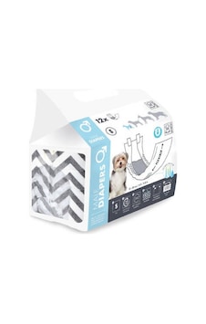 Diapers Erkek Köpekler İçin Külot Bez Small 12 Li 17,5x42 Cm