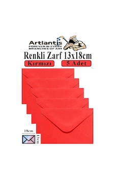 Renkli Zarf 13x18 Cm 5 Adet Renkli Mektup Zarfı Renkli Davetiye Zarfı Kartpostal Çekiliş Hediye Zarfı Kırmızı Renkli Zarf 13x18 Cm 5 Adet Renkli Mektup Zarfı Renkli Davetiye Zarfı Kartpostal Çekiliş Hediye Zarfı Kırmızı